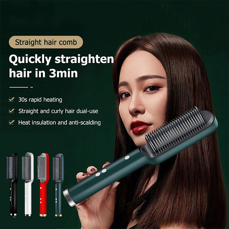 Hair Care For Curly Dry Hair - مكواة شعر احترافية سريعة التسخين، مشط