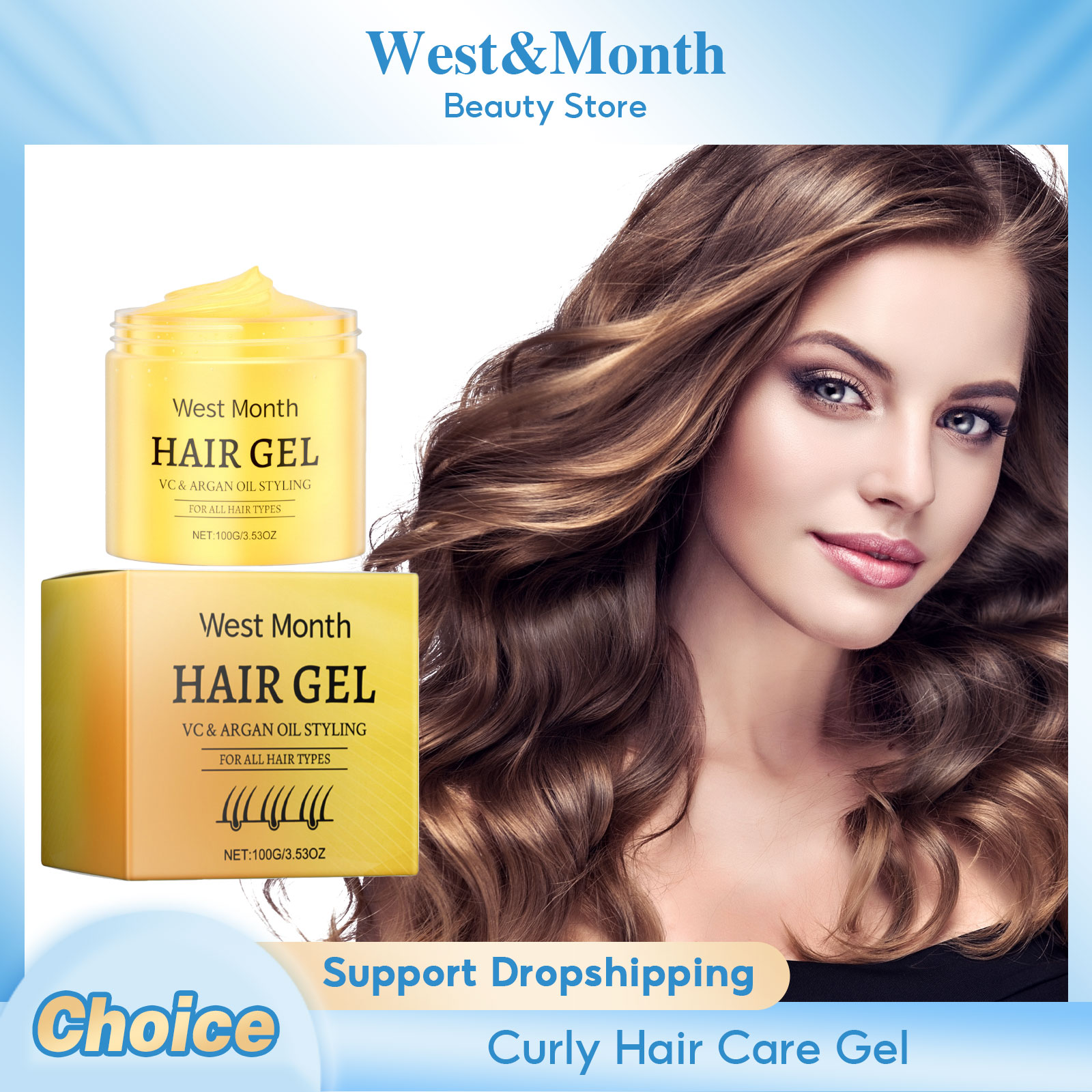 Hair Care For Curly Dry Hair - كريم العناية بالشعر المجعد موجات كبيرة