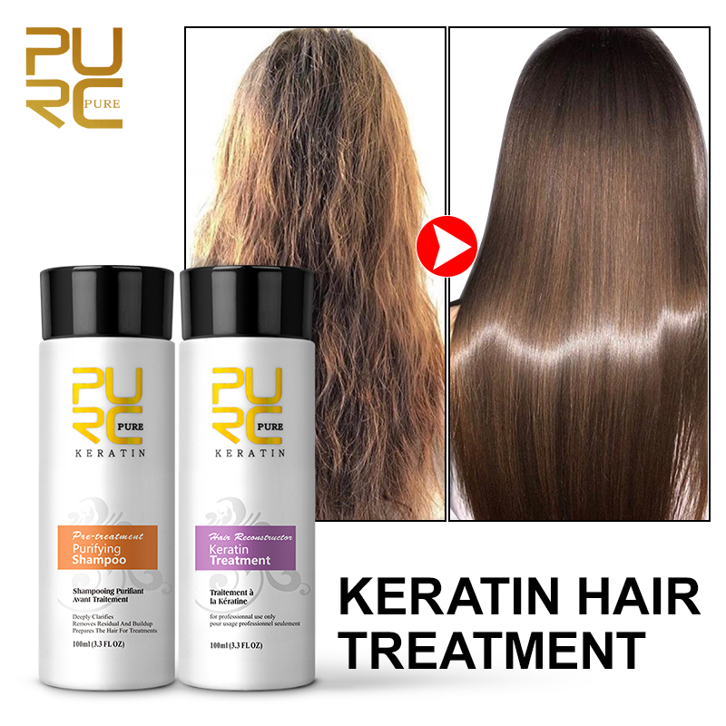 Hair Care Keratin Shampoo - علاج الشعر بالكيراتين البرازيلي من PURC