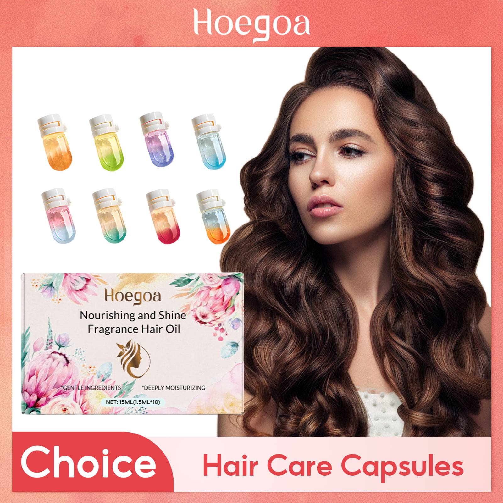 Hair Care For Curly Dry Hair - عطر الشعر زيت طبيعي كبسولة مغذية