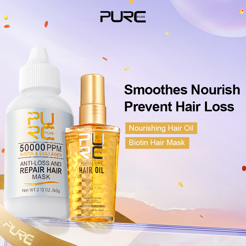 Hair Care For Curly Dry Hair - قناع الكولاجين للشعر وزيت الأركان مجموعة