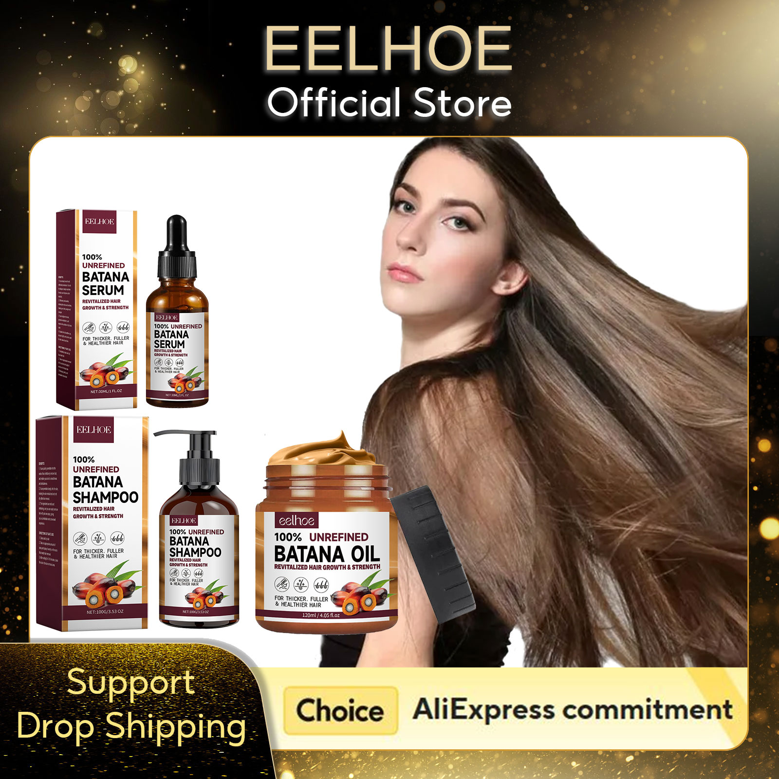 Hair Care Keratin - EELHOE زيت البتانا الطبيعي ترطيب عميق