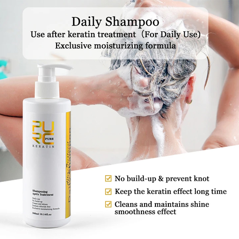 Purc-الشامبو اليومي لتنظيف فرو - مراجعة Hair Care Keratin Shampoo وسعره