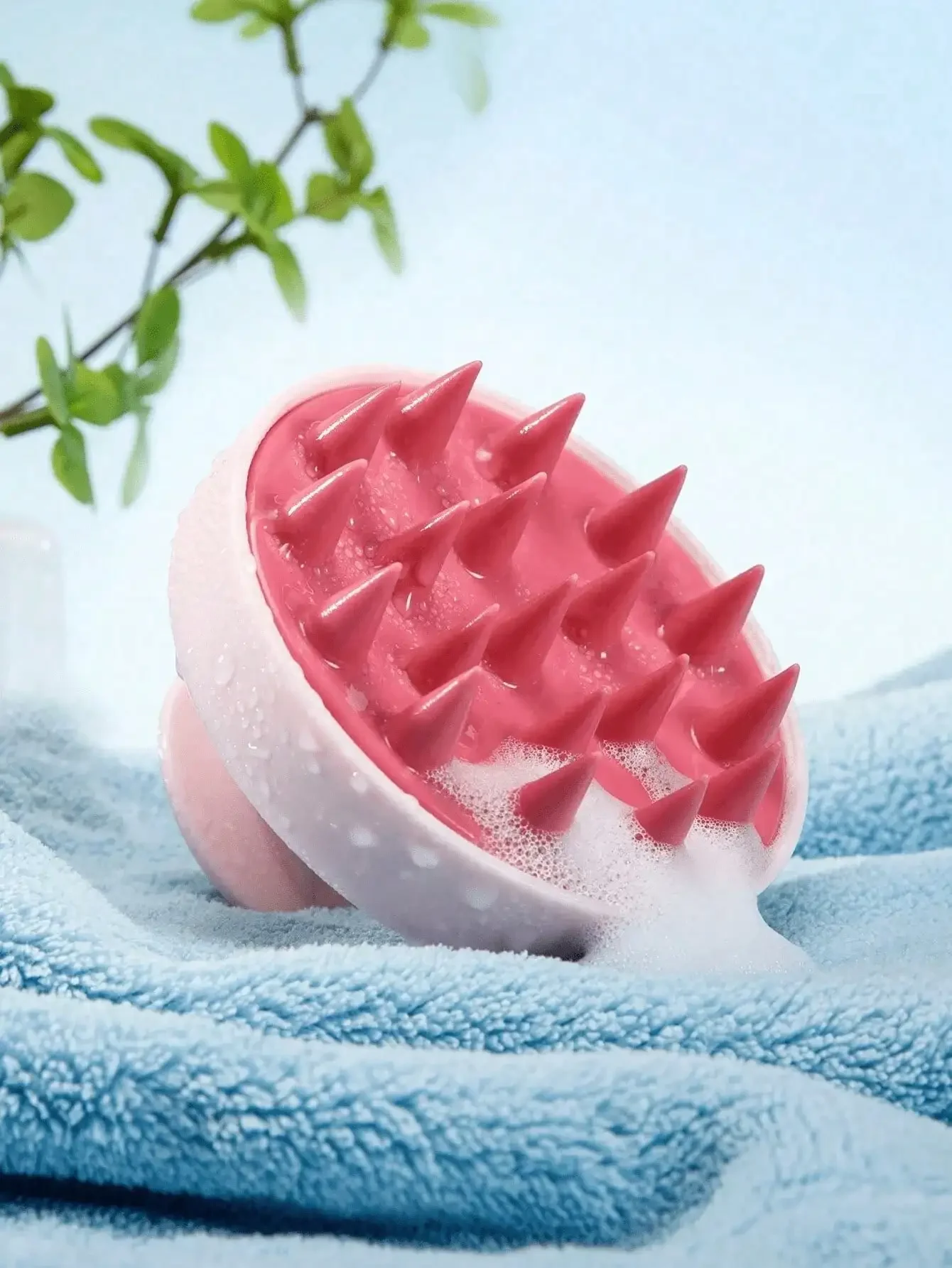 فرشاة شامبو ناعمة من السيليكون - مراجعة Hair Care For Curly Dry Hair وسعره