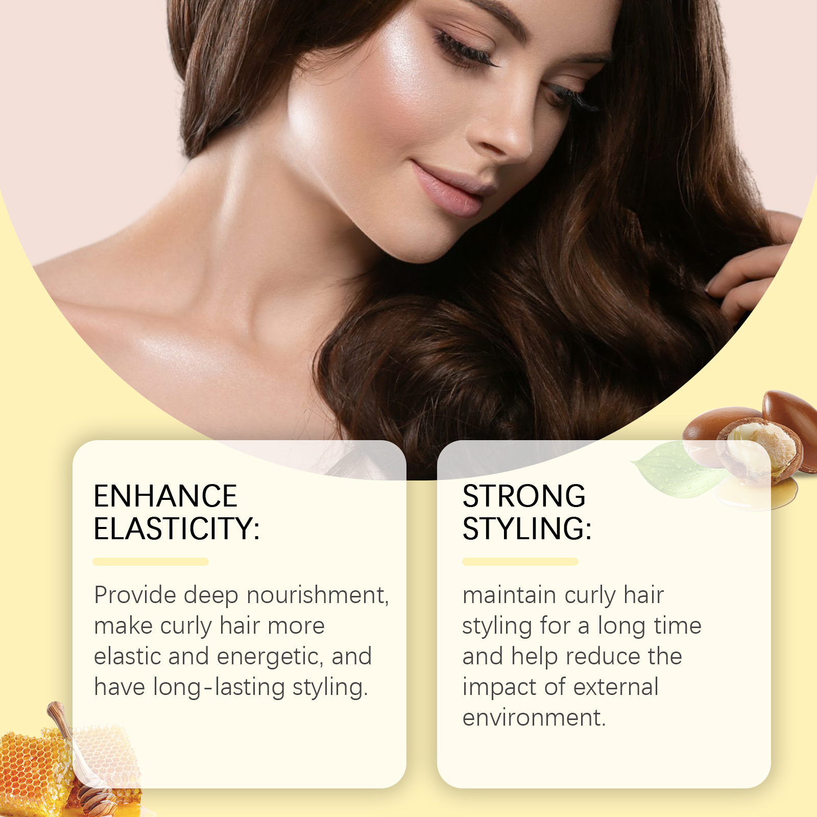 كريم العناية بالشعر المجعد موج - مراجعة Hair Care For Curly Dry Hair وسعره