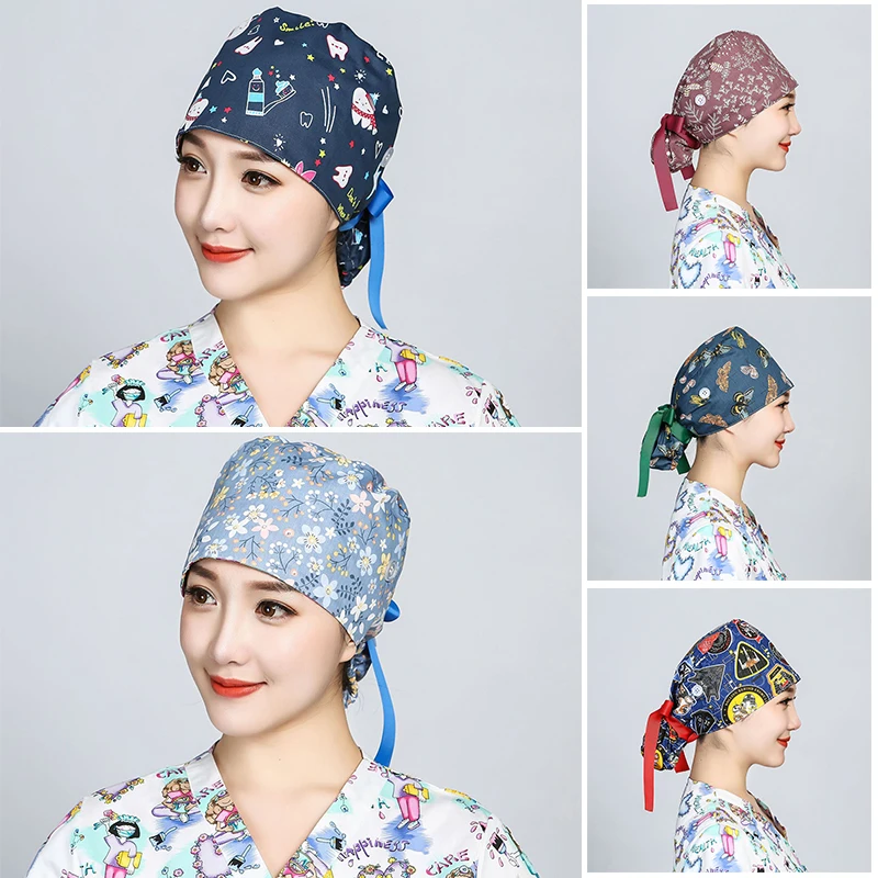 قبعة جراحية مطبوعة من القطن مع - مراجعة Hair Care Hospital وسعره