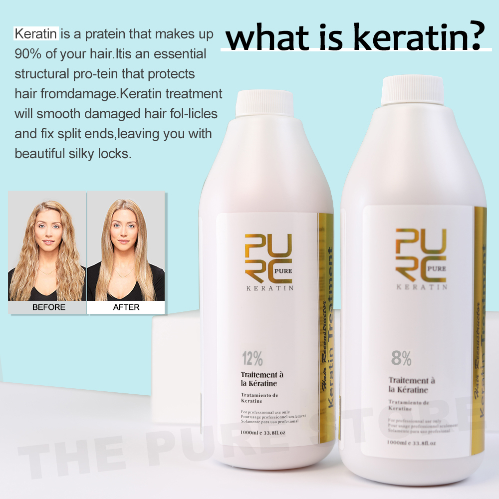 علاج تنعيم الكيراتين Purc ، إز - مراجعة Hair Care Keratin وسعره
